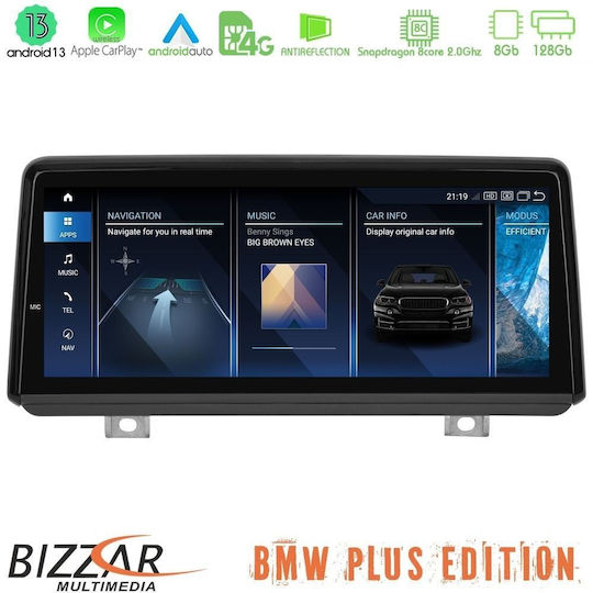 Bizzar Car Audio System for BMW Series 2 (F45) / Series 2 2013 – 2017 (Bluetooth/USB/AUX/WiFi/GPS/Apple-Carplay/Android-Auto/CD) with Touch Screen 8.8"