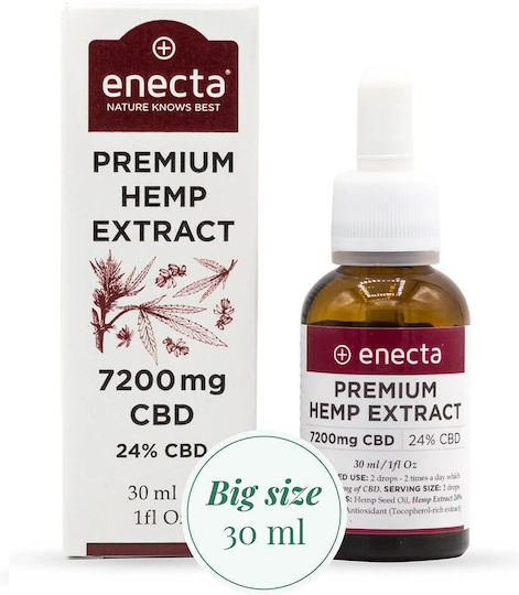 Enecta Hemp Oil 7200mg with 24% CBD & 24% CBG 30ml