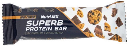 Nutri-MCH Superb Protein Bar Bars Protein with Flavor Black Chocolate Cookie 12x60gr
