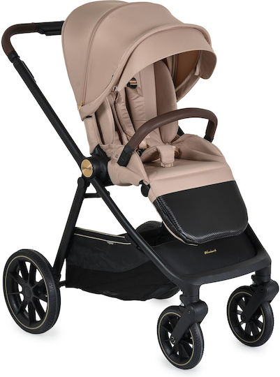 Cangaroo Celebrity Adjustable 2 in 1 Baby Stroller Suitable for Newborn Crepe beige 18.8kg