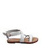 Women's Flat Sandals in White Color