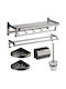 H2O Badezimmer-Accessoire-Set Inox Gray 6Stück