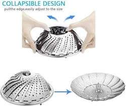 Steamer Basket Foldable Stainless Steel 16cm 9kzn11 Steamer Basket Foldable Stainless Steel 16cm 9kzn11