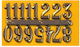 Gold Self-Adhesive Numbers for Clock 20mm