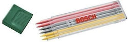 Bosch Set 6 Multi-colored Graphite Leads 2 Red 2 Yellow 2 Hb Graphite 2.8 Mm