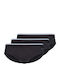 Herren Slips Black mit Mustern 3Packung