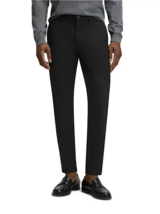 Boss Trousers Chino Elastic in Slim Fit Black