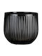 Supergreens Planter Ceramic Black 25x25cm.