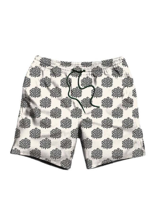 Colman Herren Badehose Shorts Coral, Black, Beige
