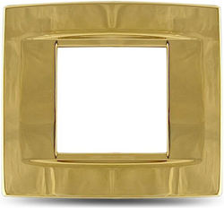 Geyer Switch Frame 1 Position in Gold Color 7442.1.G.OR