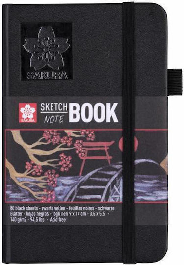 Royal Talens Sakura Блок за рисуване 9x14cm Sketch Note Book 80 Бели Листа 140gr