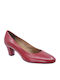 Leder Pumps Rot
