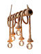 Pendant Light Multicolour with Rope for 6 Bulbs E27