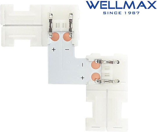 Ecke 90 Verbindung für LED Streifen 10mm Wellmax 02.038.0174 5 Stück