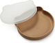 Kidnort Baby Food Plate made of Silicone Brown