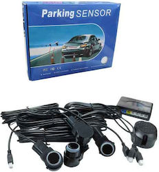 Car Parking System Back with Screen and 4 Sensors in Black Color