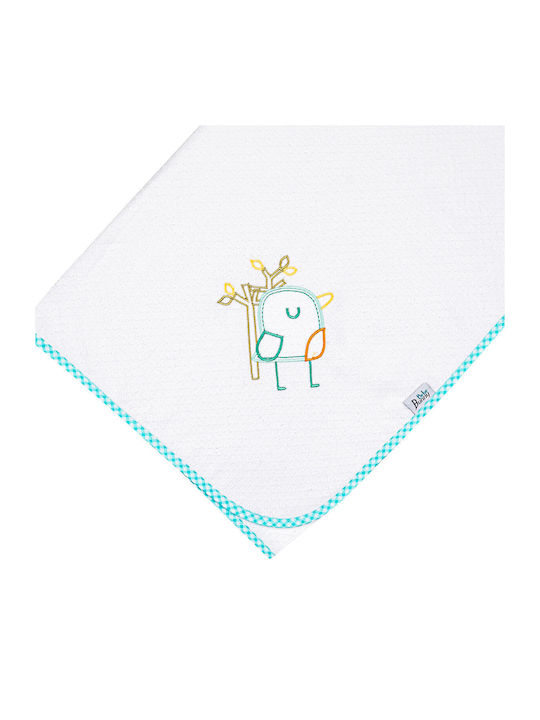 Bunny Bebe Bird Πάνα Αγκαλιάς Πικέ Bird 90x90εκ.