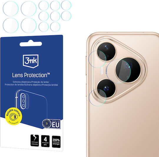 3MK Lens Protection Handy-Kameraschutz Membrane Transparent für Huawei Pura 80 Pro