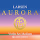 Larsen Aurora Violin Strings Set 4/4 D Silver
