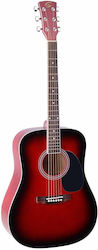 Soundsation Yellowstone Dn Red Sunburst Chitară...
