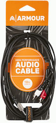 Ashton Armour Rca29s 1/8 Jack Stereo 2 Rca Male 3.00m Ashton Armour Rca29s 1/8 Jack Stereo 2 Rca Male 3.00m