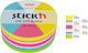 Hopax Neon Circle Sticky Memo Pads 250 Sheets 67x67mm 21830