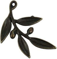 Eukalyptuszweig Metallisches Set/6 3,2×4,1cm Du...