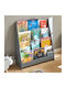 Bibliotecă pardoseală Lemn Gri 80x88x30cm