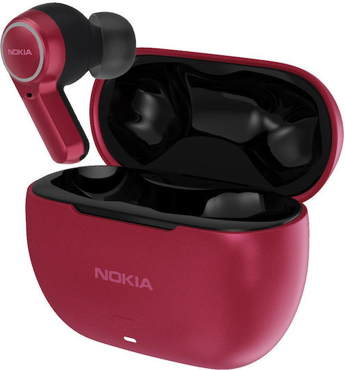 Nokia Clarity Earbuds 2+ Bluetooth Handsfree Ακουστικά με Αντοχή στον Ιδρώτα και Θήκη Φόρτισης Ροζ