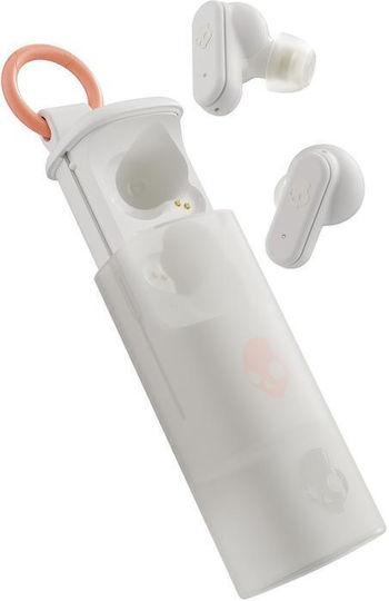 Skullcandy In-ear Bluetooth Handsfree Ακουστικά με Αντοχή στον Ιδρώτα Λευκά