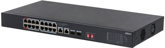 Dahua S3220-16GT-240 Управление на L2 PoE Switch с 20 Портове Гигабитови (1Gbps) Ethernet и 20 SFP Портове