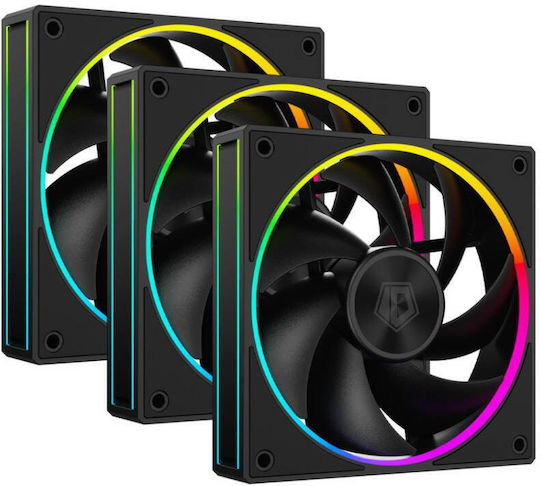 ID-Cooling Ventilator Pentru Carcasă 120mm (2000rpm / 78cfm) Cu Iluminare ARGB Și Conexiune 3-Pin