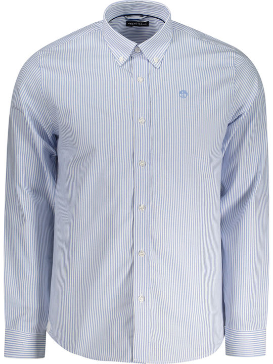 Long-sleeved Cotton Shirt Sky Blue