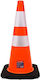 Cresman Traffic Cone Made of Plastic in Black Colour 70x70cm