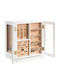 Vevor Metallic Jewellery Box with Drawer White 22.5x17.5x27.1cm