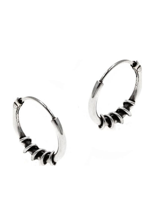 Amalfi Accessories Σκουλαρίκια Κρίκοι από Ασήμι