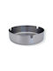 Inox Aschenbecher 12x3cm