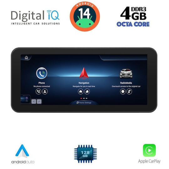 Digital IQ Auto-Audiosystem 2014-2021 (Bluetooth/USB/WiFi/GPS/Apple-Carplay/Android-Auto) mit Touchscreen 10.25"