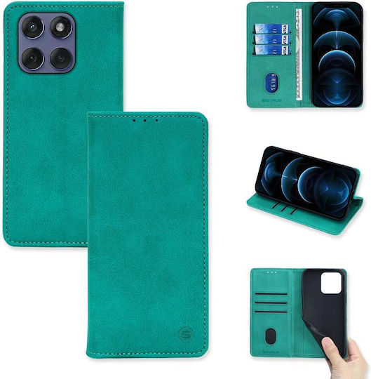 Vintage Magnet Wallet Sonique Wallet Case Motorola Edge 60 Fusion 5g Turquoise