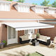 vidaXL Awning fabric White 3x5m