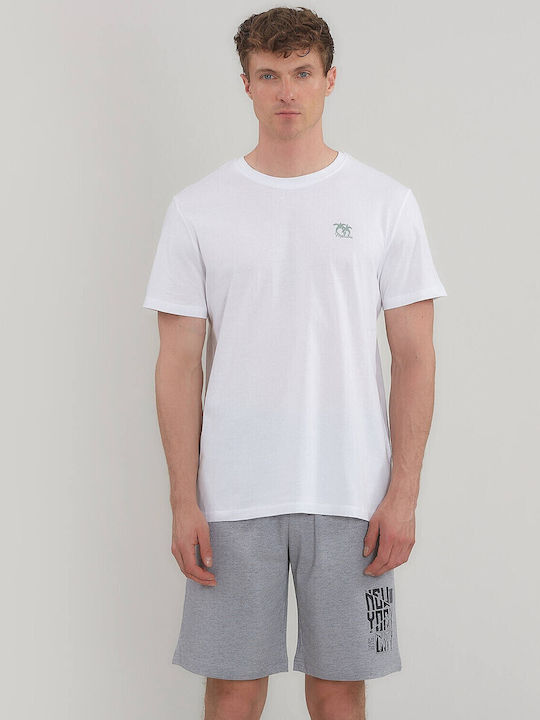 Malibu T-shirt Iceberg White/green