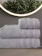 Makis Tselios Home Πετσέτα Σώματος Silver Βάρους 450gr/m²