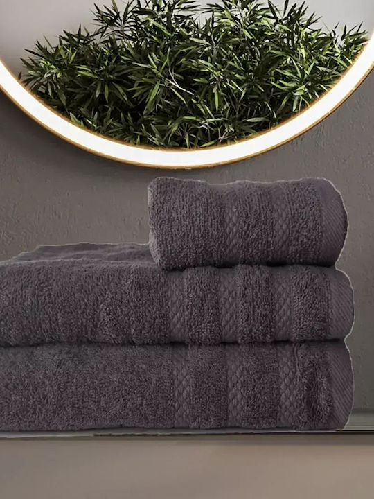 Makis Tselios Home Πετσέτα Σώματος Grey Βάρους 450gr/m²