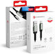 Forcell F-energy C256 USB 2.0 Cable USB-C male - USB-A 66W Μαύρο 0.25m 303111