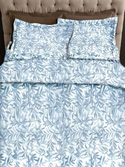 Duvet Cover Set Cotton Queen with 2 Pillowcases 220x250 Gray