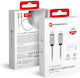 Forcell Stainless USB-C to Lightning Cable 27W Ασημί 2m