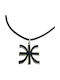 Aris Dentopoulos Jewellery Κολιέ Μαύρο