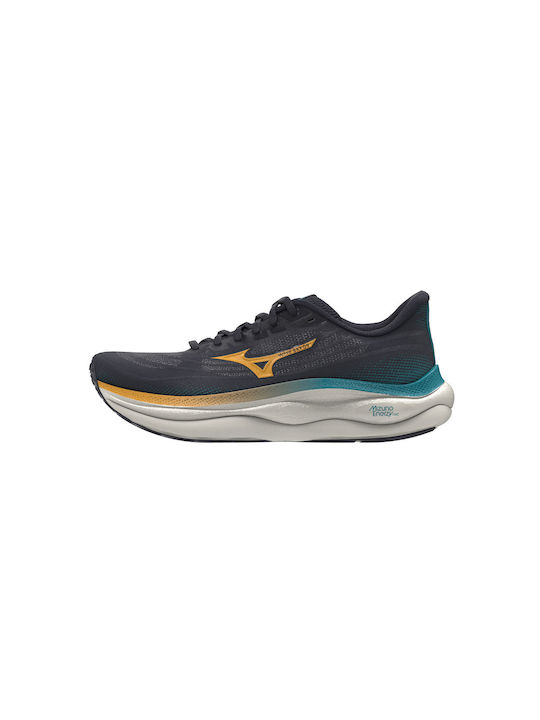 Mizuno Wave Sky Running Blue Color