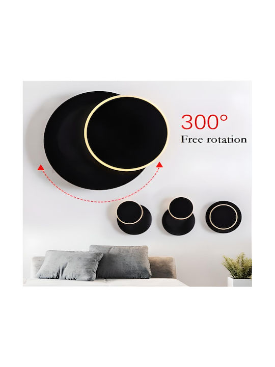 Home Lighting Φωτιστικό Τοίχου με Ενσωματωμένο LED Μαύρο 25x5εκ.
