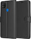 Book Δερμάτινο Μαύρο (Redmi 9C)